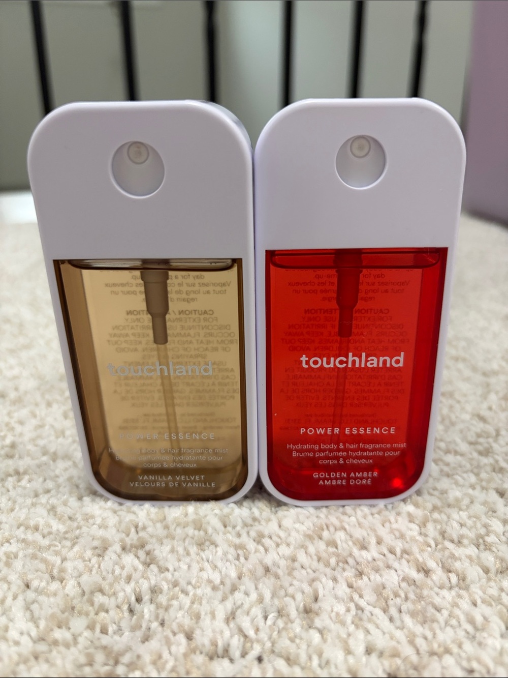Touchland Hair & Body Mists Vanilla Velvet & Golden Amber